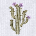 thumbnail image 3 of Authentic Hotel and Spa  Turkish Cotton Cactus Embroidered Light Grey 4-piece Washcloth Set, 3 of 3