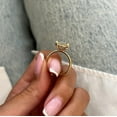 thumbnail image 4 of SOLITAIRE JEWELS 5 Ct Oval Moissanite Diamond Solitaire Double Claw Prong Engagement Ring 18K Yellow Gold, 4 of 7