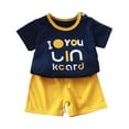 thumbnail image 1 of Ensemble de Pyjamas pour Garçons, Haut à Col Rond et Pantalon, Pyjamas d'Été, Vêtements de Nuit pour Garçons, Taille 5-6 Ans, 1 of 3