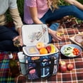 thumbnail image 5 of FORMRS Insulated Cooler Bag 24 Cans Capacity Soft Leakproof Lunch Box with Side Pockets, Blue Anchor, 5 of 7