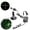 B, variant on 532nm Focusable Green Generator Line Module for Halloween Scary House Laser Swamp Laser Pond Haunted House Garden Yard Decoration NOT for Alignment (Class IIIr 12V with Adapter and Mount)