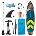 thumbnail image 3 of Trilenars InflatableVertical Paddle Board, Extra Wide 11’x33x6 Paddle Board with Backpack, Waterproof Bag, Repair Kit, Adjustable Paddle Board, Leather and Hand Pump for Youth & Adults, 3 of 7