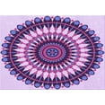 thumbnail image 1 of Ahgly Company Indoor Rectangle Patterned Dark Magenta Purple Area Rugs, 2' x 4', 1 of 1