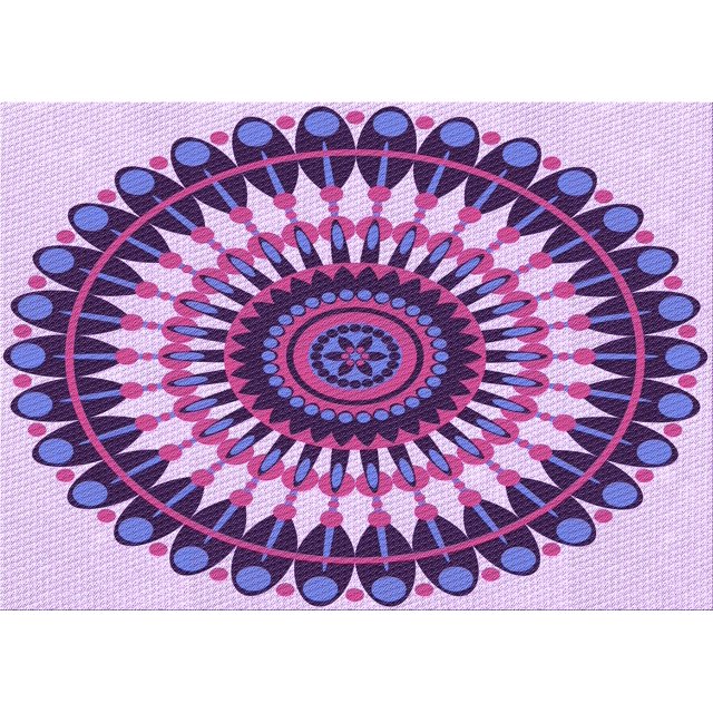 Ahgly Company Machine Washable Indoor Rectangle Transitional Dark Magenta Purple Area Rugs, 8' x 10'