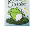 thumbnail image 6 of Northlight Life is Better in the Garden Green Frog Outdoor Garden Flag 12.5" x 18", 6 of 8