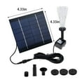 WNFJR DIY Solar Water Pump Kit Powered FountaIns with 4 Nozzles