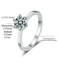 thumbnail image 6 of Atobao 2 CT Round Moissanite Engagement Ring for Women, D Color VVS1 Solitaire Moissanite Ring S925 Sterling Silver with 18K White Gold Plated, 6 of 18