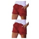 thumbnail image 4 of Pantalones cortos de mezclilla Sonducket para mujer con cordón de Cintura alta suave, 4 of 6