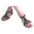 thumbnail image 3 of TrendOFT Womens Footbed Sandals Casual Stylish For Everyday Comfort With Open Toe And Rhinestone Perfect For Summer Wear With Dresses Sandales Plateforme Pour Femmes Black 40, 3 of 9