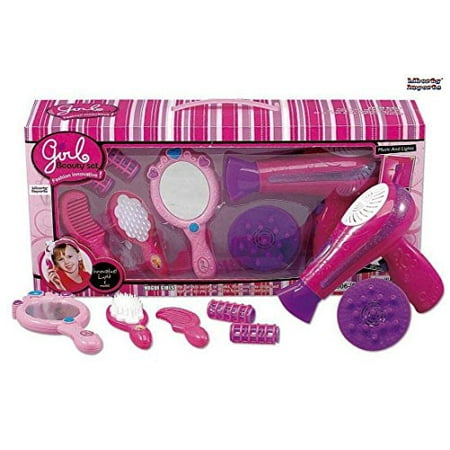 Vogue Girls Beauty Salon Fashion Play Set with Hairdryer, Mirror & Styling Accessories