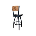 thumbnail image 2 of Holland Bar Stool  25 in. L038 - Black Wrinkle Vanderbilt Swivel Bar Stool with Laser Engraved Back, 2 of 3