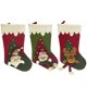 thumbnail image 1 of uds bolsa de medias navideñas Santa Claus muñeco de nieve alce bolsa de regalo Nochebuena calcetines dulces regalos de Navidad para niños, 1 of 5