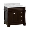 thumbnail image 6 of Westminster 36" Bathroom Vanity with Chocolate Cabinet and Carrara Marble Top, 6 of 7