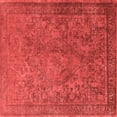 thumbnail image 1 of Ahgly Company Indoor Square Oriental Red Industrial Area Rugs, 7' Square, 1 of 4