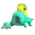 thumbnail image 1 of Blue Kids Inertial Toy Car With Dinosaur Catapult Plane Design For Fun Play No Battery Outdoor Adventure, 1 of 5