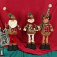 thumbnail image 6 of AmaMary Christmas Retractable Decorative Figurines Christmas Snowman Reindeer Santa Plaid Standing Home Decor Dolls Doors Windows Tables Trees Festive Christmas Gifts, 6 of 6