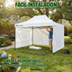 thumbnail image 5 of Carpa 2x3 Blanco Con Pared Inmatmex Ideal Para Negocio Y Jardín, 5 of 10