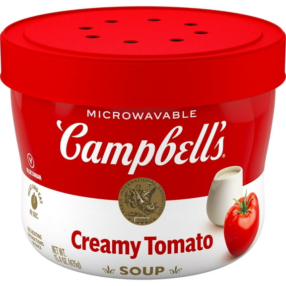 Campbell's Creamy Tomato Soup Microwavable Bowl, 15.4 oz.