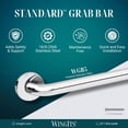 thumbnail image 4 of WingIts WGB5PS42 STANDARD Grab Bar, Concealed Mount, Polished Stainless Steel, 42-Inch Length by 1.25-Inch Diameter, 4 of 4
