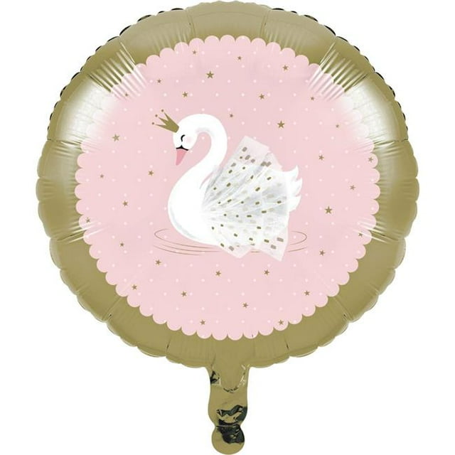 Creative Converting 344418 Ballon en Mylar Cygne Élégant de 18 Po&44; Cas de 10