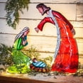 thumbnail image 3 of Evergreen LED Battery Operated Glass and Metal Lighted Nativity Scene, 3 of 5