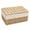 F, variant on Wicker Basket with Liner, Wicker Baskets Set with Removable Linen Liner, Woven Nesting Organizer Bins for Pantry Bathroom Closet & Dresser Home Decor(With Lid) - White/Size S