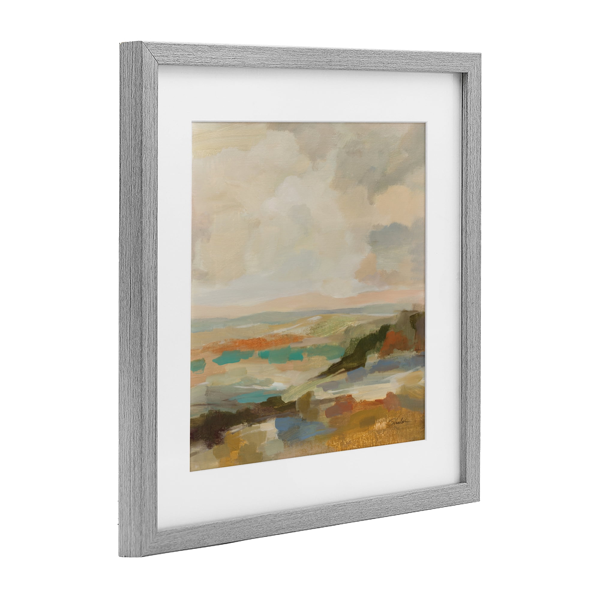 Stupell Industries Muted Harmony Palette Gray Framed Print Under Glass, design by Silvia Vassileva