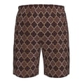 thumbnail image 6 of Naloa Brown Gold Grid Men's Beach Shorts, Surfing shorts, Swim trunks, Quick Dry Swim Trunks for Surfing Beach Fun - Medium, 6 of 9