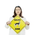 thumbnail image 3 of Saluki Plastic Crossing Sign - 12 Inch X 12 Inch Xing Sign Gift Dog Breed Pet Cute Loyal Animal Friendly Rustic Nature House Decor Family, 3 of 4