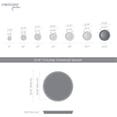 thumbnail image 4 of Crescent Garden (#A999092T) Universal Saucer, Round, Weathered Concrete 22.8", 4 of 5
