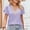 Purple, variant on Njoeus Women's Summer Lace V-Neck Eyelet Tunic Tops Short Sleeve Tee Shirts Loose Casual Dressy Blouses S-XXL