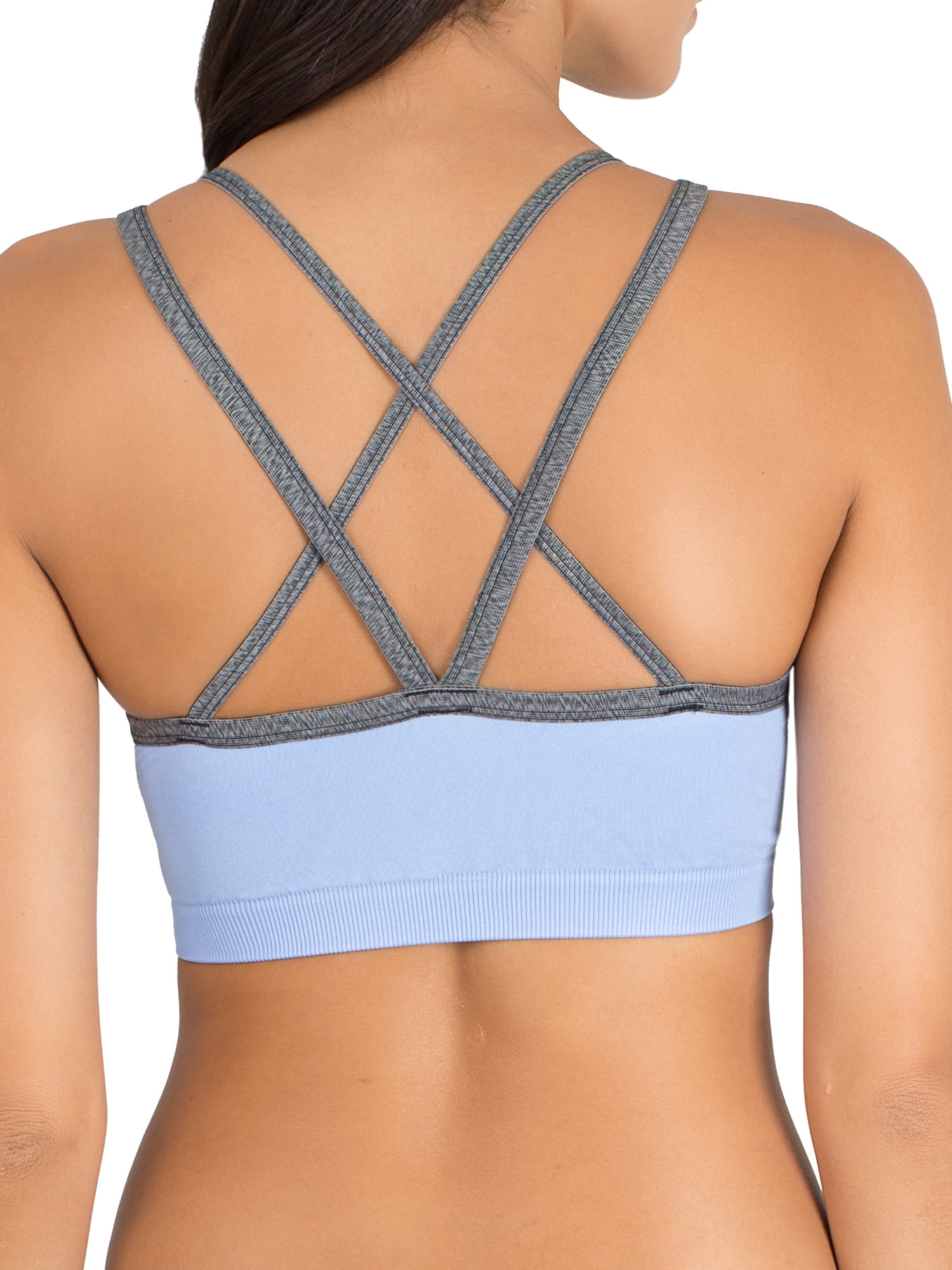 A Fresh Collection Junior's Strappy Push-Up Sports Bra, Style