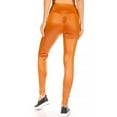 thumbnail image 3 of LAVRA Women's Faux Leather Vinyl Liquid Leggings, 3 of 3