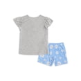 thumbnail image 2 of Wonder Nation Girls Short Sleeve and Short Pajamas Set, 2-Piece, Sizes 4-18 & Plus, 2 of 2