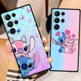 thumbnail image 5 of Disney Stitch Angel Love For Samsung Galaxy S23 S22 S21 S20 FE S10 S9 S10E S8 Plus Ultra Lite 5G Black Phone Case, 5 of 5