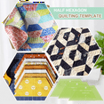 thumbnail image 4 of 3 Pcs Half Hexagon Quilting Template Acrylic Quilting Template Ruler 8 9 10 Inch Quil12L2943, 4 of 6