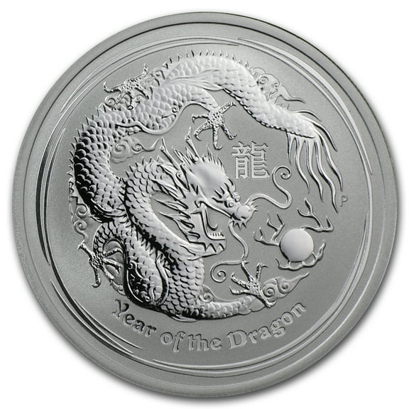 2012 Australia 1/2 oz Silver Year of the Dragon BU (Series II)