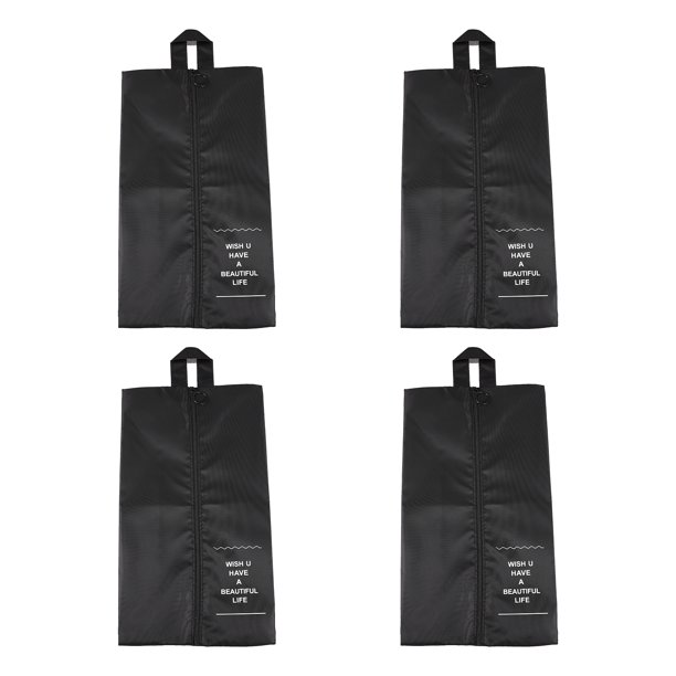 EeaseMX 4 bolsas de viaje para zapatos, impermeables, de poliéster, con cremallera.