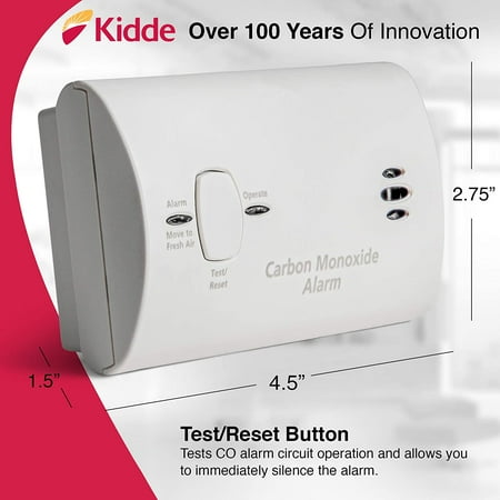 Kidde 9CO5 Battery Operated Carbon Monoxide Alarm Contractor's Pack, 6pc