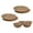 Black/Natural, variant on Lexa Bamboo 8 Piece Plate & Salad Bowl Set, Natural