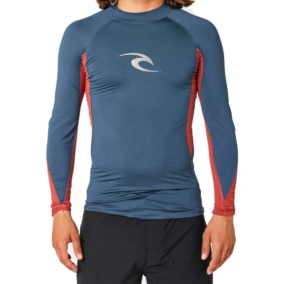 Waves Short Sleeve Rash Vest [Navy Marle]
