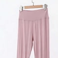 thumbnail image 5 of ylioge M-5X Plus Size Pajama Pants for Women Elastic High Waisted Modal-Trousers Womens Casual Solid Color Stretchy Straight Leg Homewear Pajamas Pant, 5 of 5