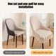 thumbnail image 4 of Funda elástica gruesa y cálida para silla | Protector elástico para asiento de comedor | Tejido de nailon y elastano lavable | Para decoración de cocinas, bodas y banquetes, 4 of 6