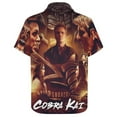 thumbnail image 4 of Cobra Kai Men's Hawaiian Shirt Short Sleeve Casual Summer Beach Aloha Shirt Button Down Hawaii Shirts, 4 of 7