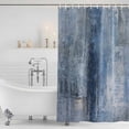 thumbnail image 3 of Xipuska Blue Shower Curtain - Water Repellent Fabric Shower Curtains Washable, Retro Oil Painting Modern Abstract Art Aesthetics Decorative Polyester Cloth Bathroom Curtains Modern Bath Decor 72"x72", 3 of 6