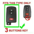 thumbnail image 2 of Leather Smart Car Key Cover Case Fob Holder For Toyota 4 Runner Tundra Tacoma, 2 of 5