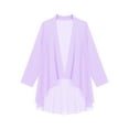 thumbnail image 3 of vastwit Womens Chiffon Cardigan Long Sleeve Open Front Bolero Shrug Wedding Evening Dress Cover Up Lavender S, 3 of 5