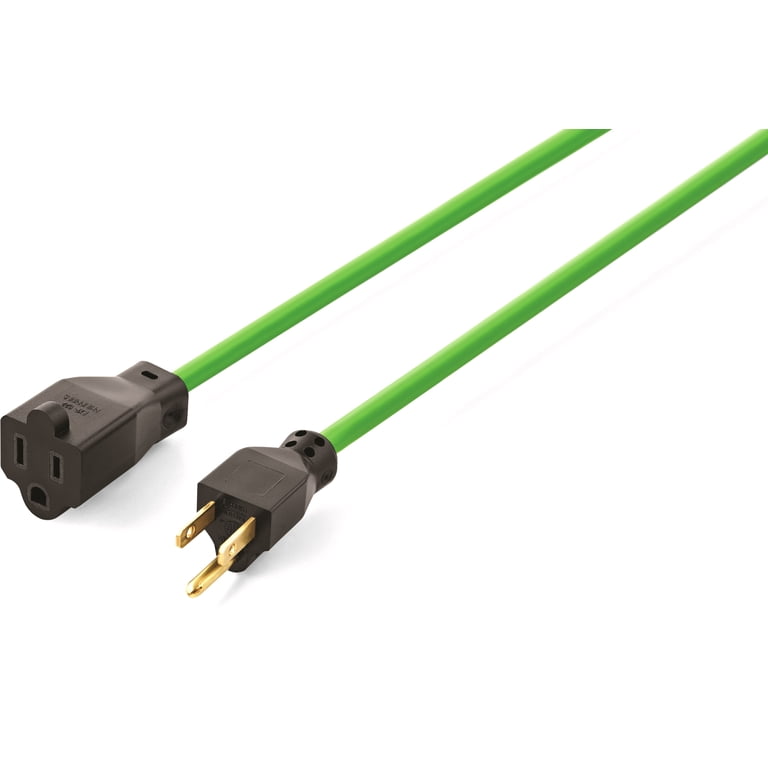 Hyper Tough 16/3 Green Indoor Outdoor Extension Cord 100ft Light