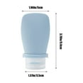 thumbnail image 3 of Dispensing Bottles Silicone Travel Bottle Set Portable Flip Top Squeeze Container for Shampoo and Lotion JASKFLY, 3 of 9