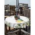 thumbnail image 2 of Outdoor Tablecloth with Umbrella Hole for Patio/Picnic/Party/Camping, Spring Flowers Waterproof Table Cloth Round Cover Washable, Watercolor Floral Butterfly Botanical Farmhouse (Dia 60"), 2 of 8